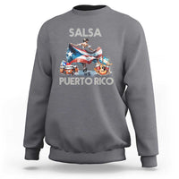 Puerto Rico Sweatshirt Salsa Dance Puerto Rican Flag Hispanic Heritage Month - Wonder Print Shop