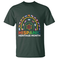 Hispanic Heritage Month T Shirt Hispanic Countries Rainbow Flag Sunflower - Wonder Print Shop