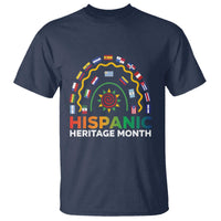 Hispanic Heritage Month T Shirt Hispanic Countries Rainbow Flag Sunflower - Wonder Print Shop