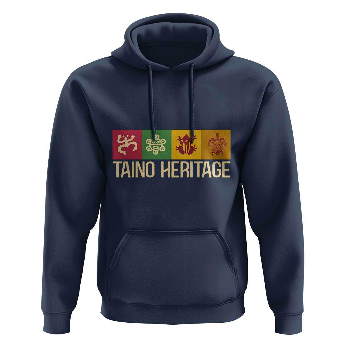 Taino Heritage Hoodie Puerto Rico Indigenous Carribbean Culture - Wonder Print Shop