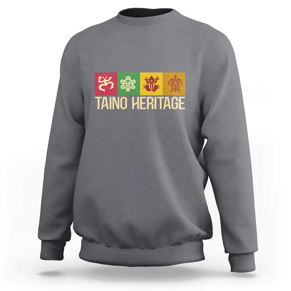 Taino Heritage Sweatshirt Puerto Rico Indigenous Carribbean Culture - Wonder Print Shop