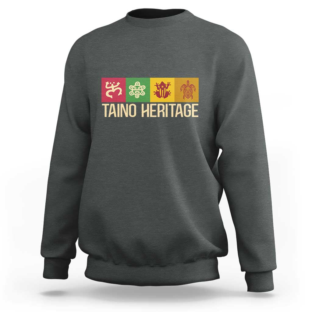 Taino Heritage Sweatshirt Puerto Rico Indigenous Carribbean Culture - Wonder Print Shop