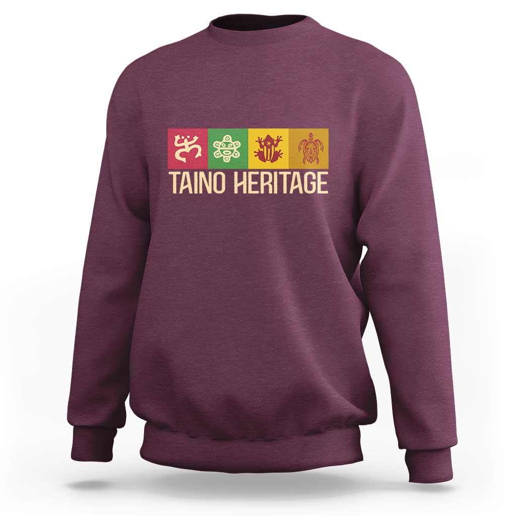 Taino Heritage Sweatshirt Puerto Rico Indigenous Carribbean Culture - Wonder Print Shop