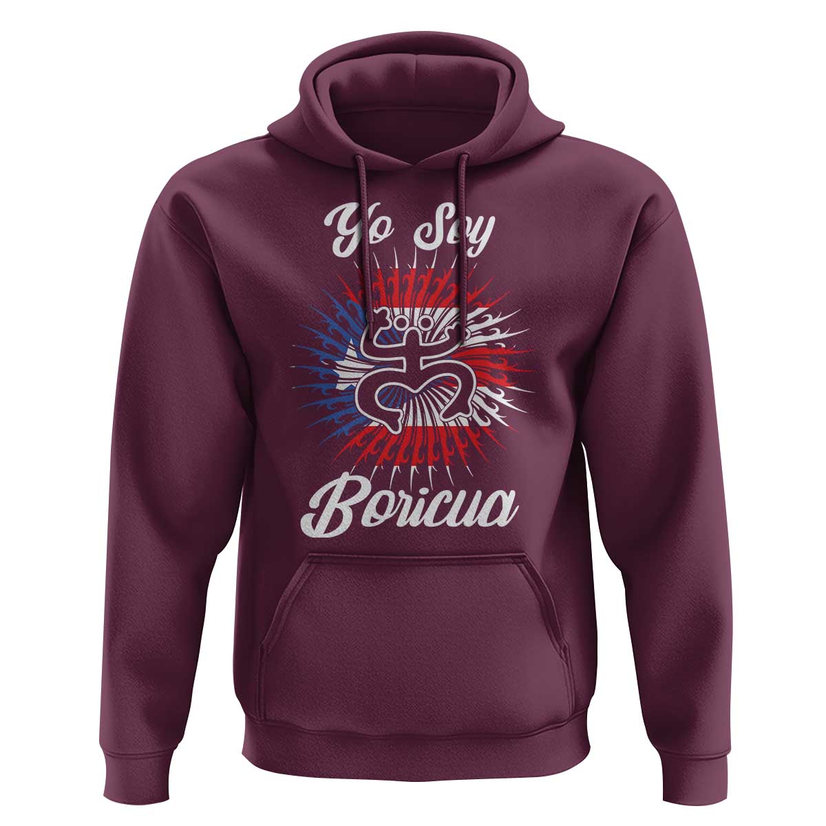 Yo Soy Boricua Hoodie Puerto Rico Flag Hispanic Heritage Month Taino - Wonder Print Shop