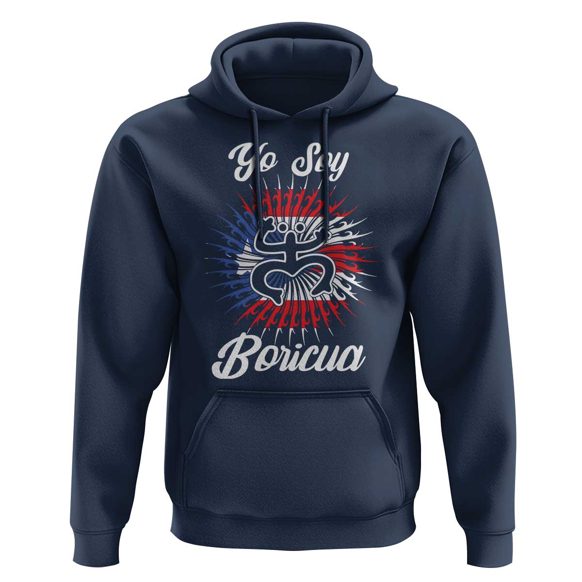 Yo Soy Boricua Hoodie Puerto Rico Flag Hispanic Heritage Month Taino - Wonder Print Shop