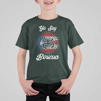 Yo Soy Boricua T Shirt For Kid Puerto Rico Flag Hispanic Heritage Month Taino - Wonder Print Shop
