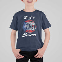 Yo Soy Boricua T Shirt For Kid Puerto Rico Flag Hispanic Heritage Month Taino - Wonder Print Shop
