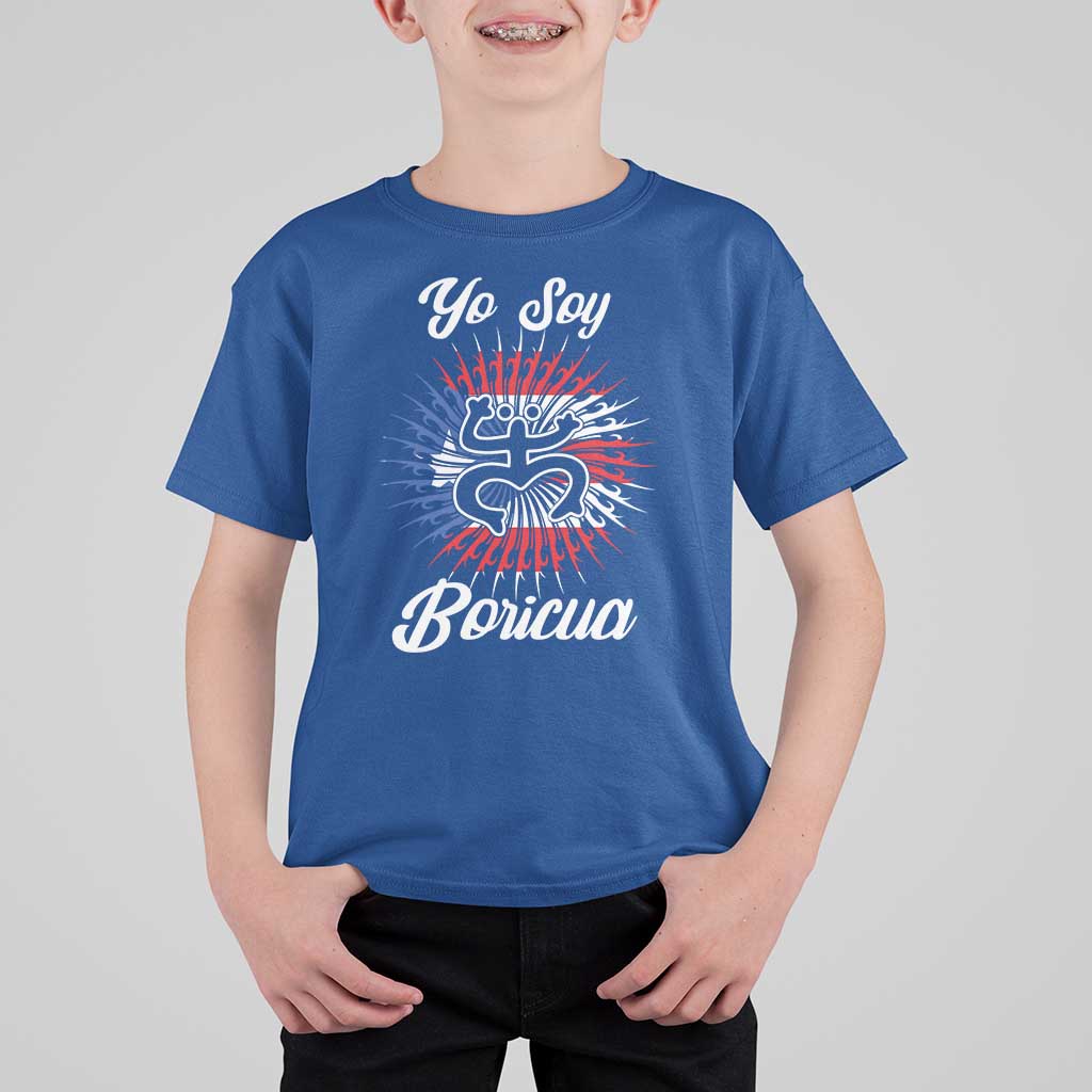 Yo Soy Boricua T Shirt For Kid Puerto Rico Flag Hispanic Heritage Month Taino - Wonder Print Shop
