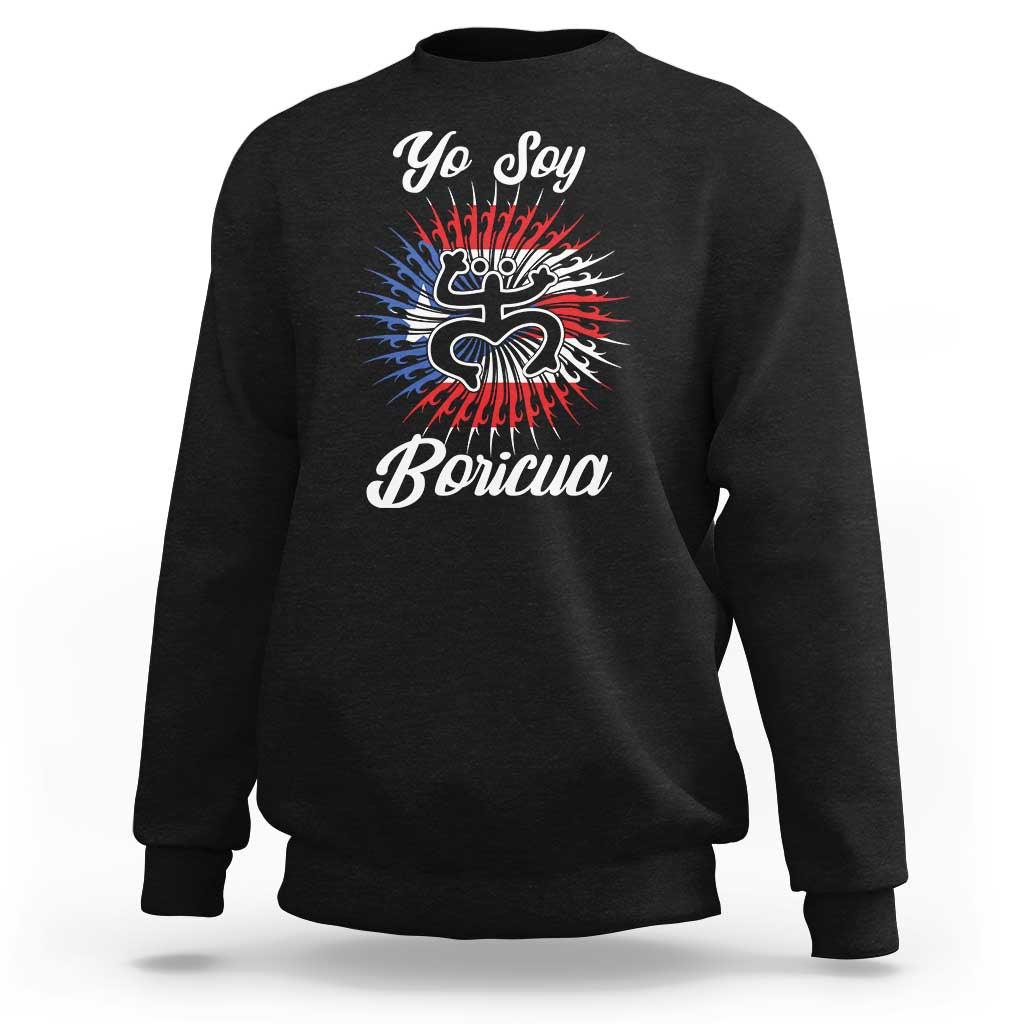 Yo Soy Boricua Sweatshirt Puerto Rico Flag Hispanic Heritage Month Taino - Wonder Print Shop