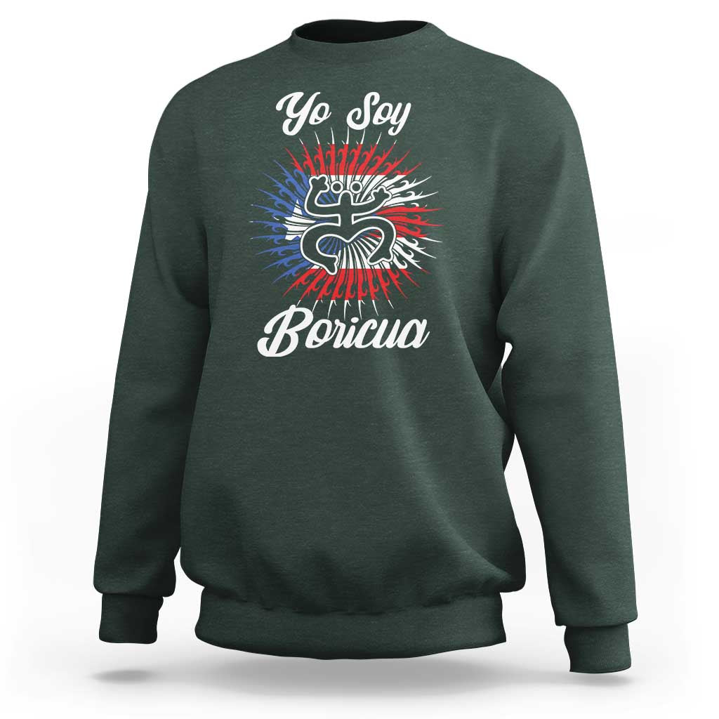 Yo Soy Boricua Sweatshirt Puerto Rico Flag Hispanic Heritage Month Taino - Wonder Print Shop