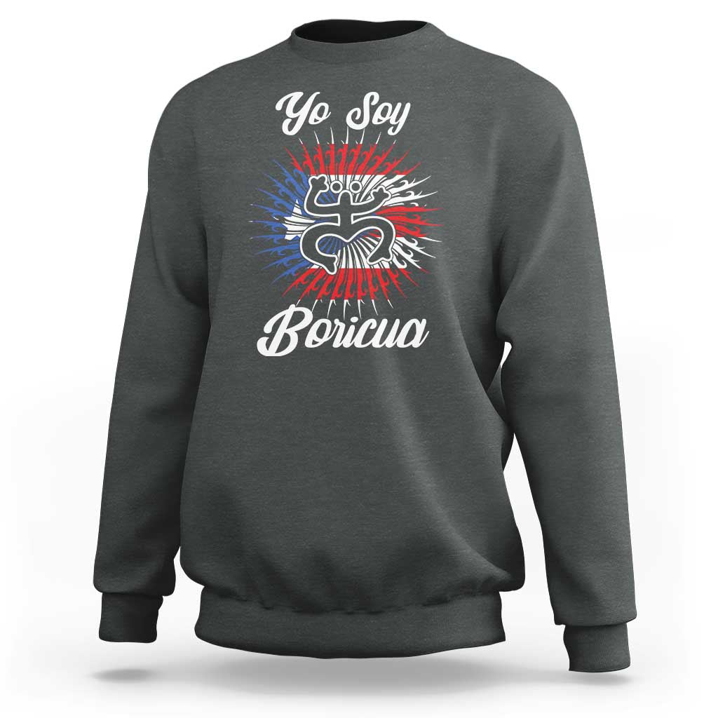Yo Soy Boricua Sweatshirt Puerto Rico Flag Hispanic Heritage Month Taino - Wonder Print Shop