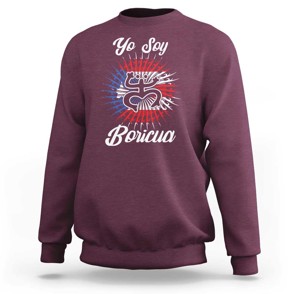 Yo Soy Boricua Sweatshirt Puerto Rico Flag Hispanic Heritage Month Taino - Wonder Print Shop