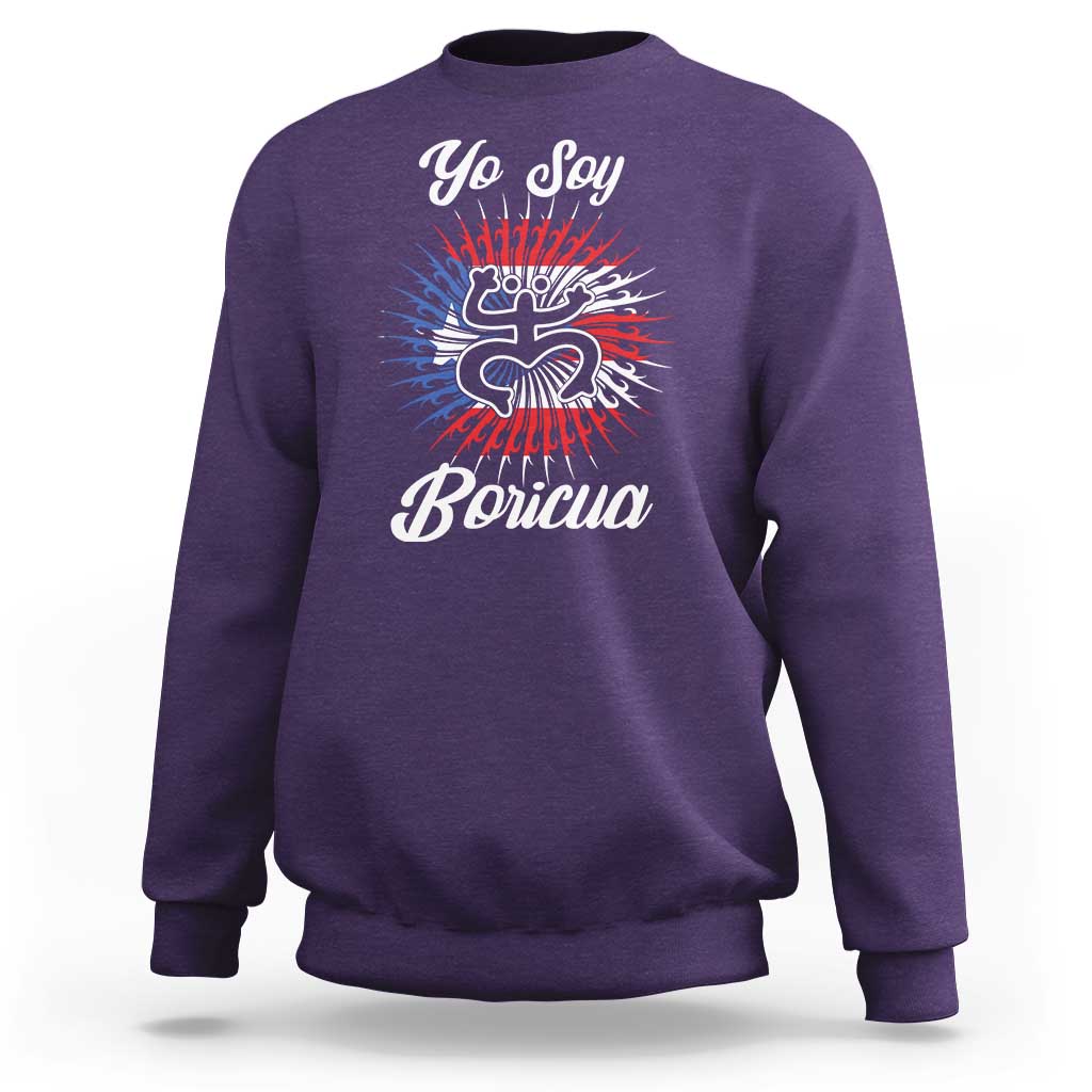 Yo Soy Boricua Sweatshirt Puerto Rico Flag Hispanic Heritage Month Taino - Wonder Print Shop