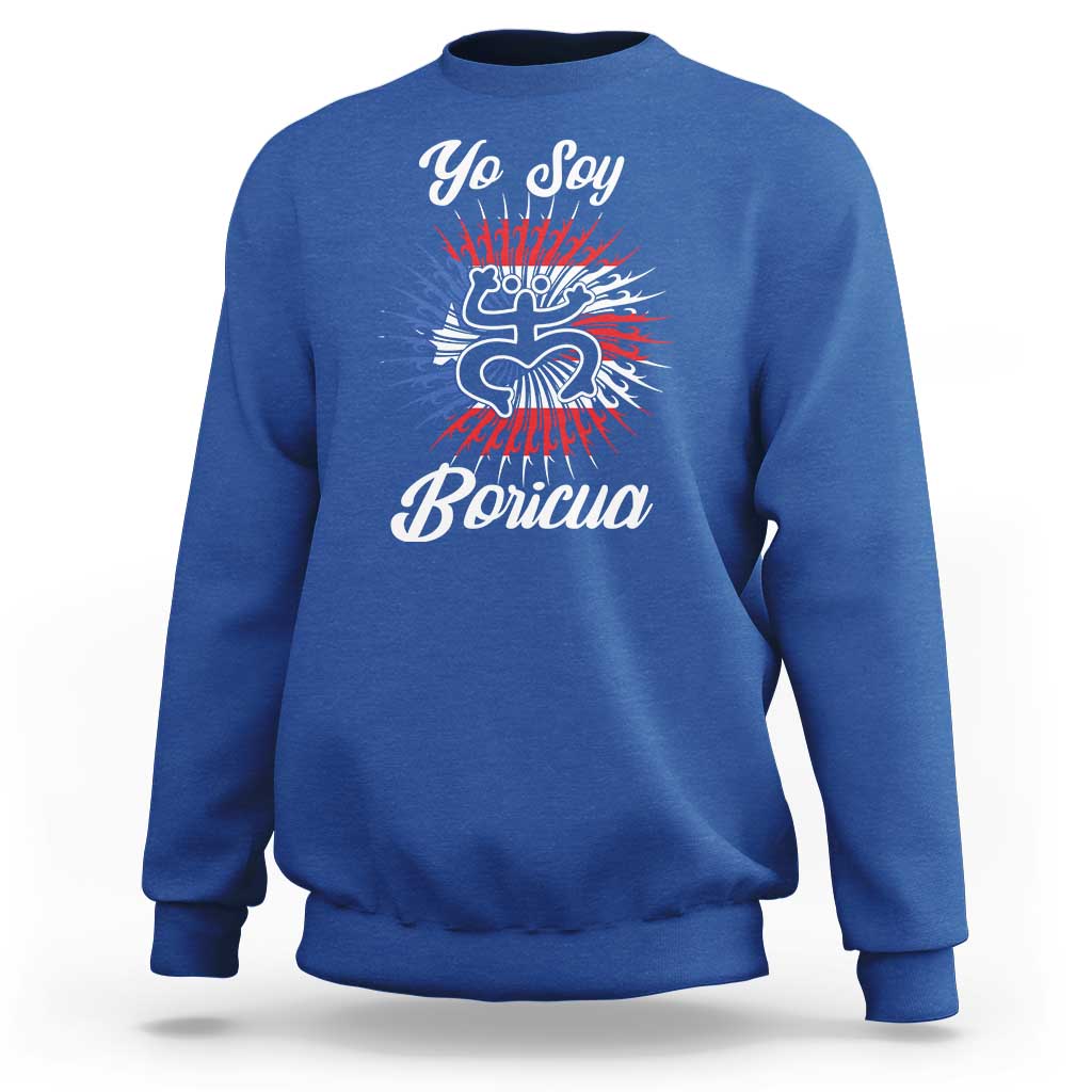 Yo Soy Boricua Sweatshirt Puerto Rico Flag Hispanic Heritage Month Taino - Wonder Print Shop