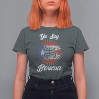 Yo Soy Boricua T Shirt For Women Puerto Rico Flag Hispanic Heritage Month Taino - Wonder Print Shop