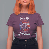 Yo Soy Boricua T Shirt For Women Puerto Rico Flag Hispanic Heritage Month Taino - Wonder Print Shop