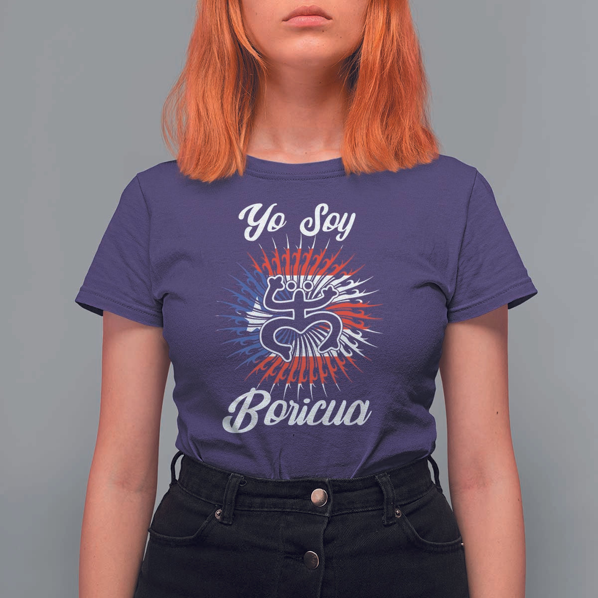 Yo Soy Boricua T Shirt For Women Puerto Rico Flag Hispanic Heritage Month Taino - Wonder Print Shop