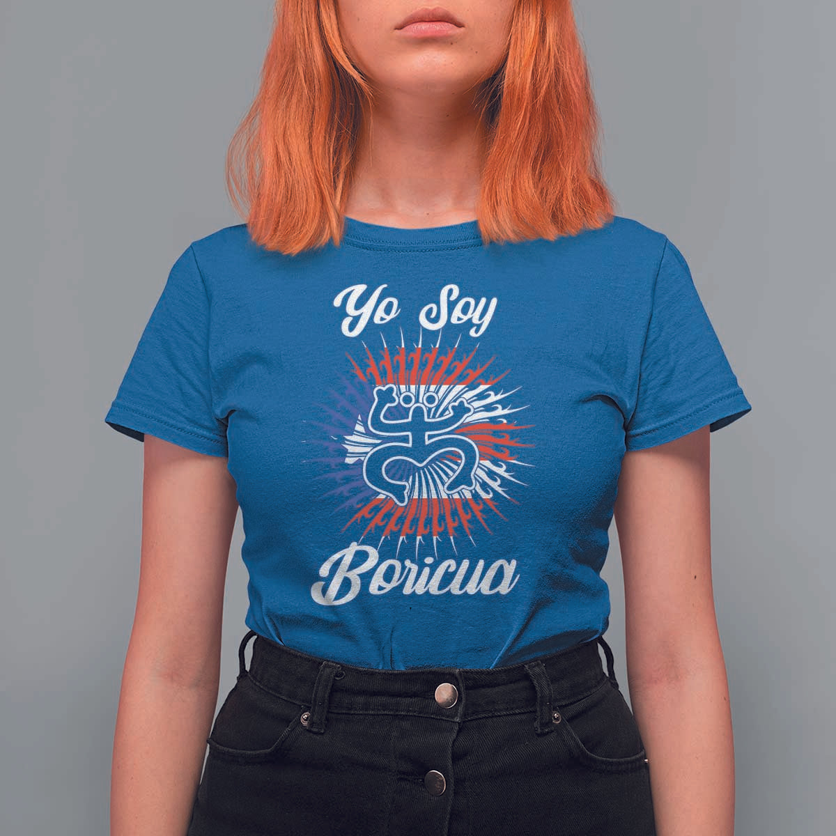 Yo Soy Boricua T Shirt For Women Puerto Rico Flag Hispanic Heritage Month Taino - Wonder Print Shop