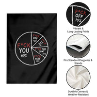 Funny Fck You Pie Chart Garden Flag Math Sarcastic Humor