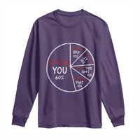 Funny Fck You Pie Chart Long Sleeve Shirt Math Sarcastic Humor