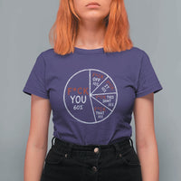 Funny Fck You Pie Chart T Shirt For Women Math Sarcastic Humor