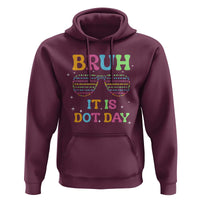 Happy Dot Day Hoodie Bruh It Is Dot Day Colorful Dot Sunglasses - Wonder Print Shop