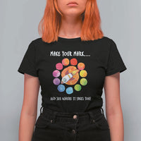 International Dot Day T Shirt For Women Make Your Mark See Where It Takes Colorful Dot Rocket - Wonder Print Shop