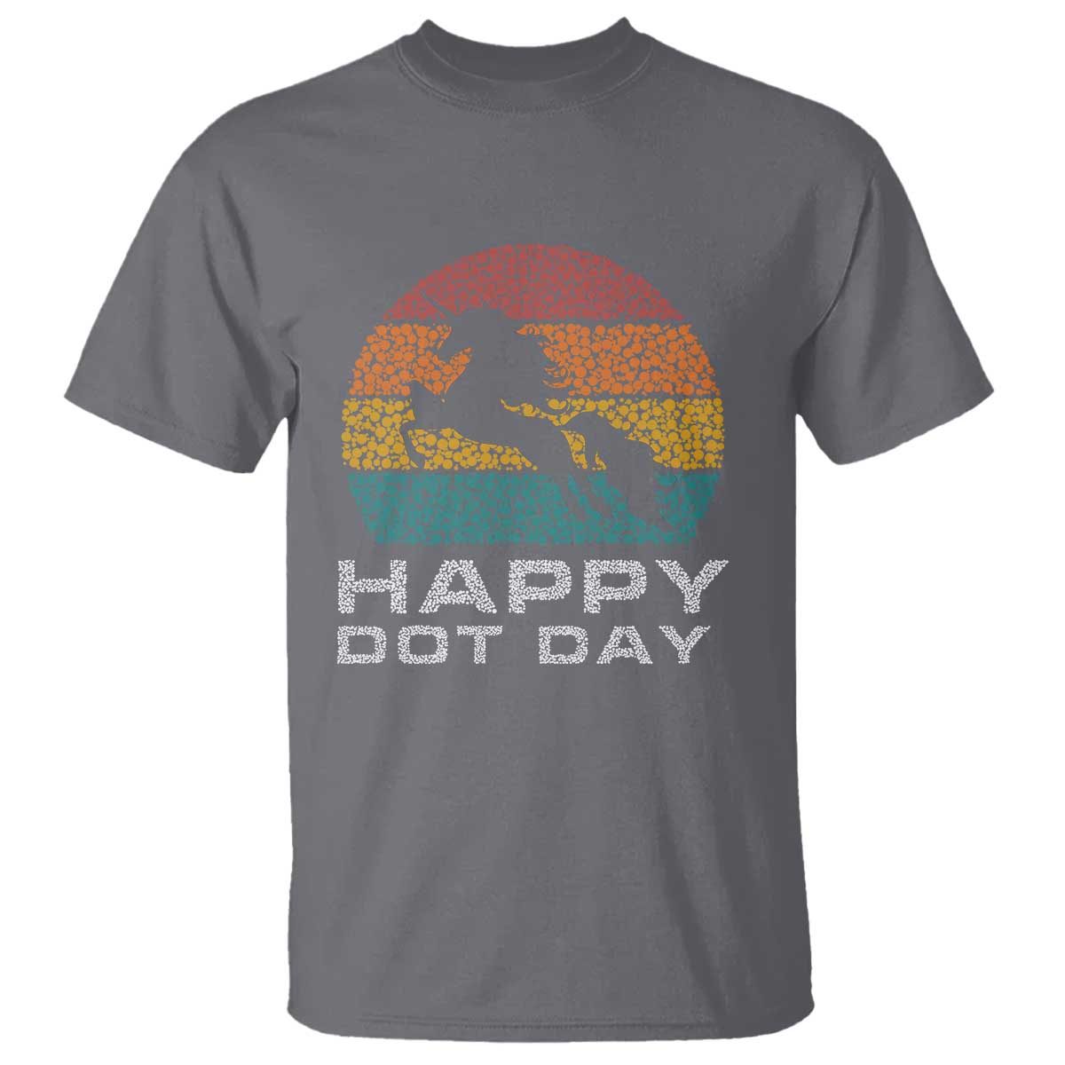 Happy Dot Day T Shirt Unicorn Retro Polka Dot Mythical Creatures - Wonder Print Shop