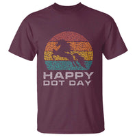 Happy Dot Day T Shirt Unicorn Retro Polka Dot Mythical Creatures - Wonder Print Shop