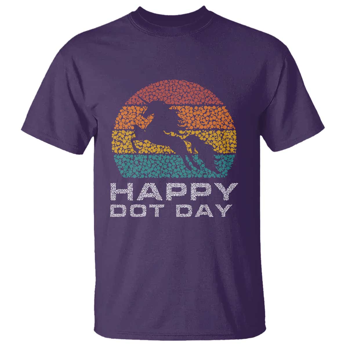 Happy Dot Day T Shirt Unicorn Retro Polka Dot Mythical Creatures - Wonder Print Shop
