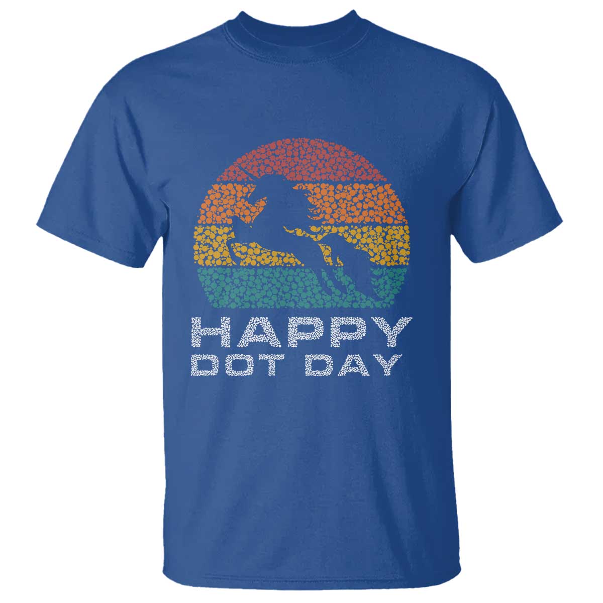 Happy Dot Day T Shirt Unicorn Retro Polka Dot Mythical Creatures - Wonder Print Shop