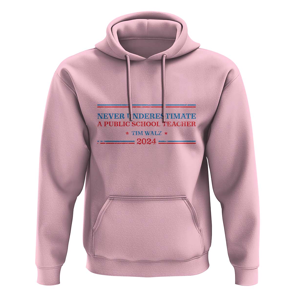 Tim Walz Hoodie Never Underestimate A Public School Teacher 2024 Star