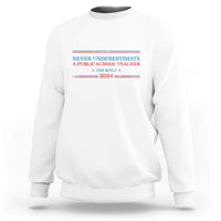 Tim Walz Sweatshirt Never Underestimate A Public School Teacher 2024 Star - Wonder Print Shop