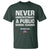 Tim Walz 2024 T Shirt Never Underestimate A Public School Teacher American Flag - Wonder Print Shop