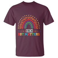 Funny Dot Day T Shirt Each Dot Matters Rainbow Of Polka Dot - Wonder Print Shop