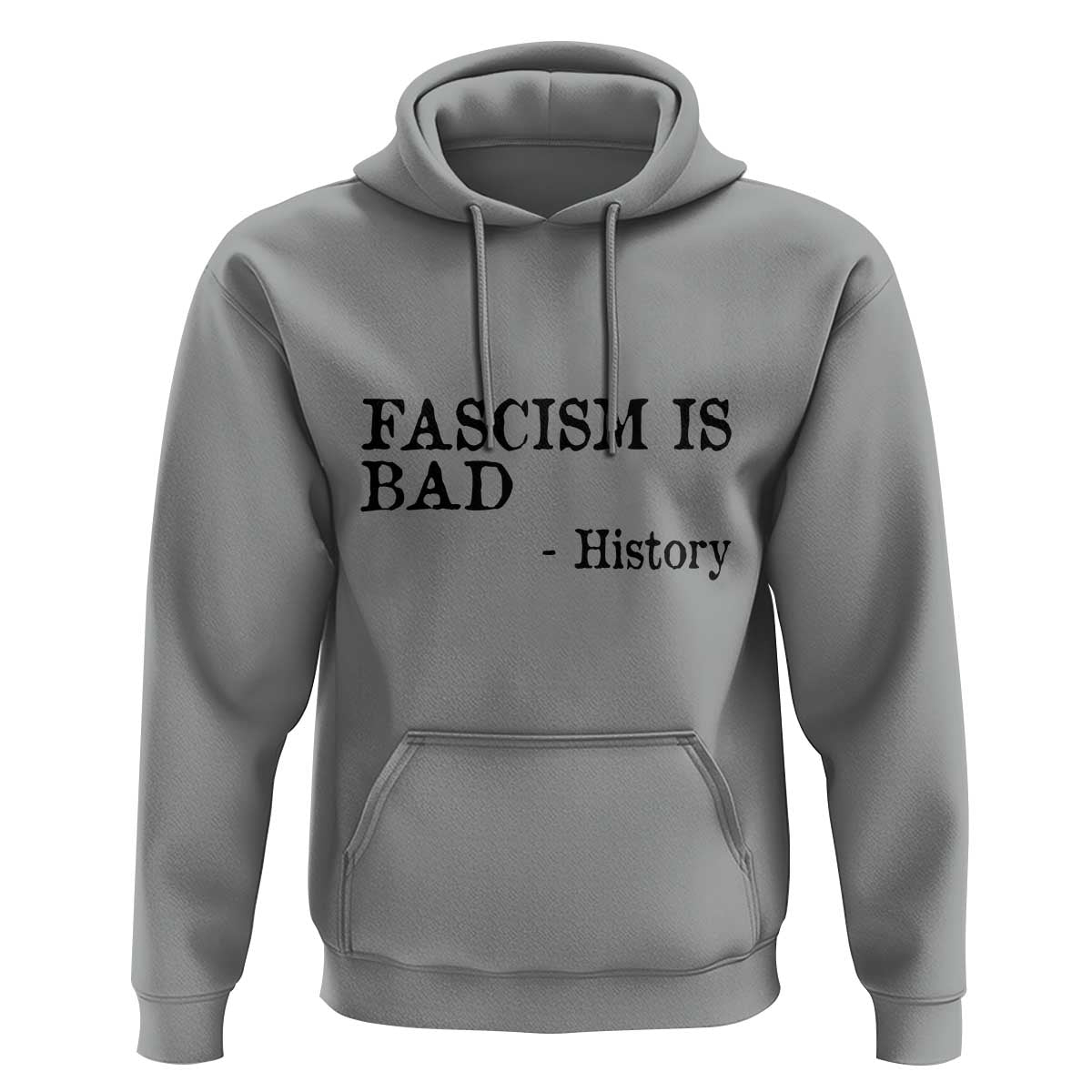 Fascism Is Bad Hoodie Funny History Lesson - Wonder Print Shop