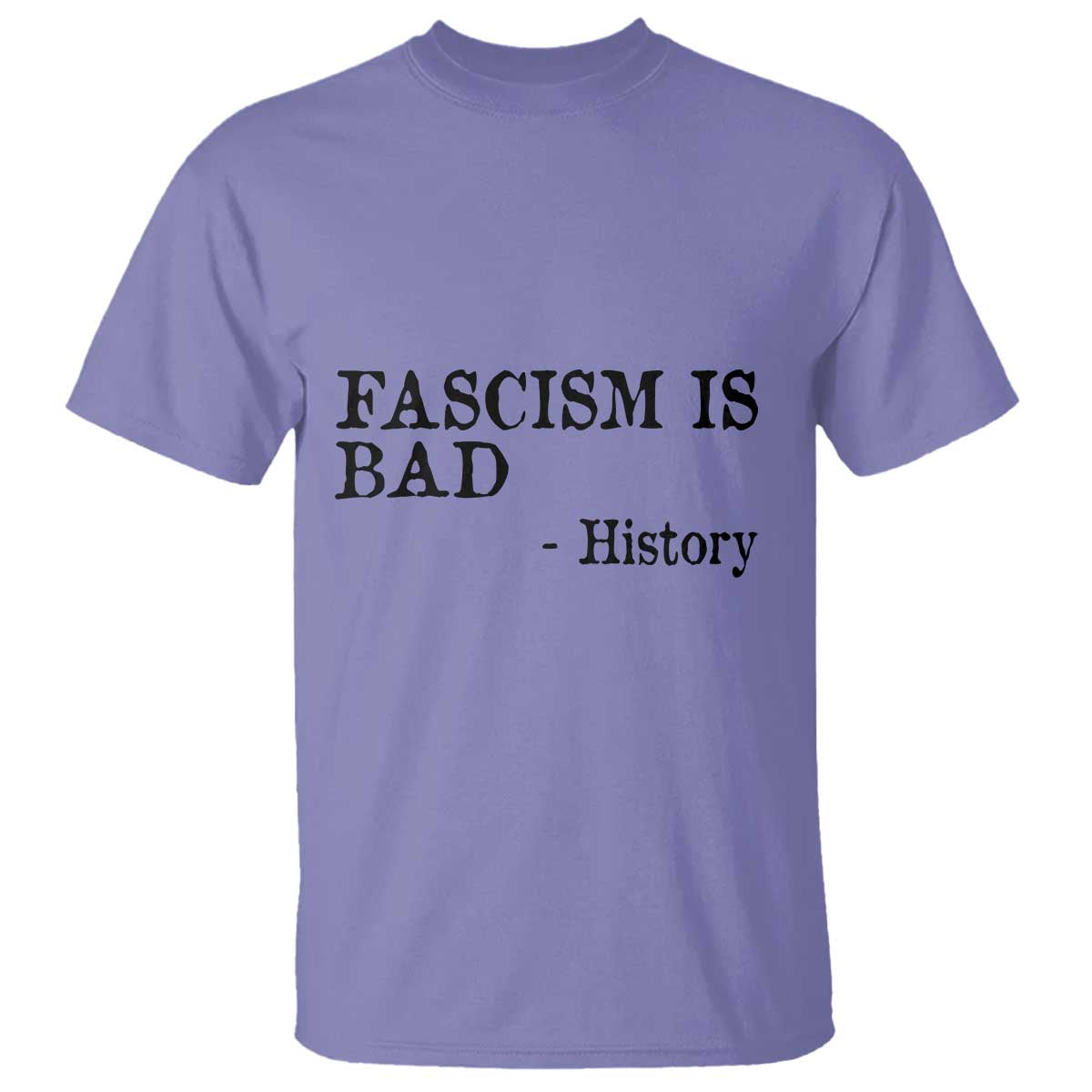 Fascism Is Bad T Shirt Funny History Lesson - Wonder Print Shop