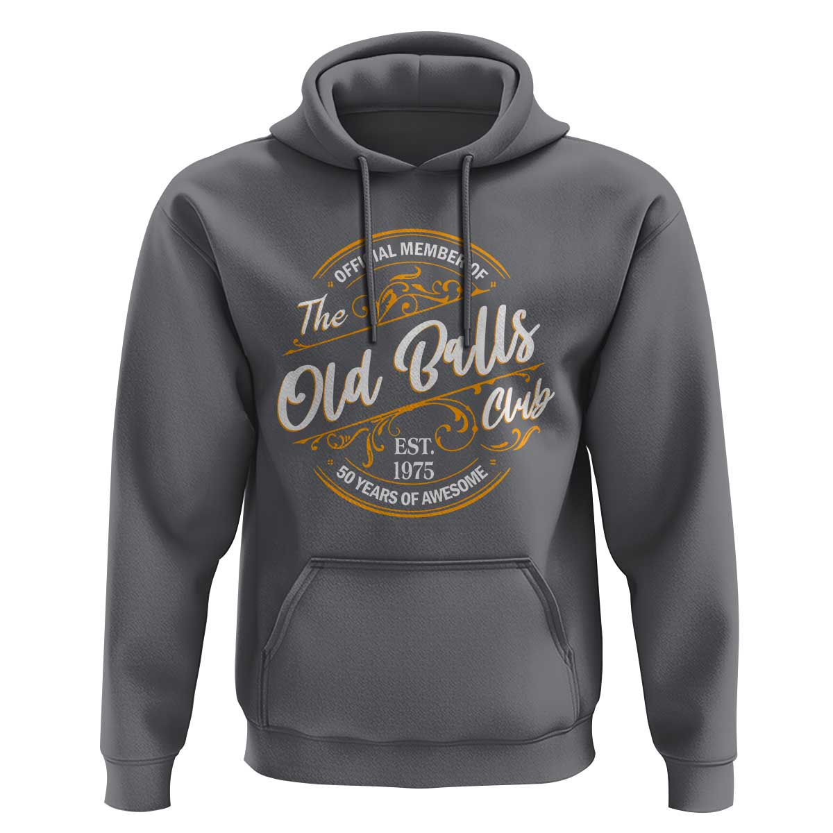 Funny 50th Birthday Hoodie Official Member Of The Old Ball Clubs Gen X - Wonder Print Shop