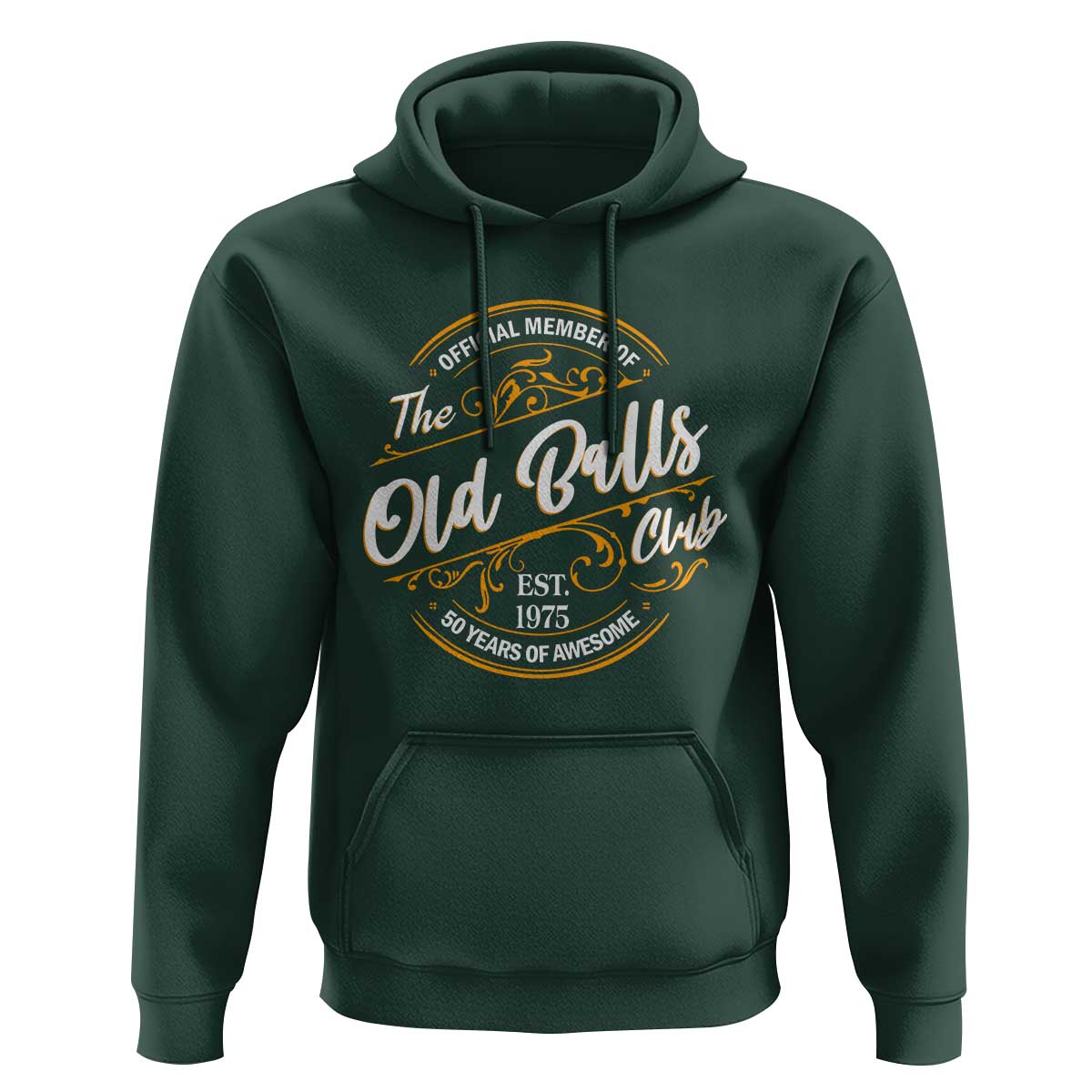 Funny 50th Birthday Hoodie Official Member Of The Old Ball Clubs Gen X - Wonder Print Shop