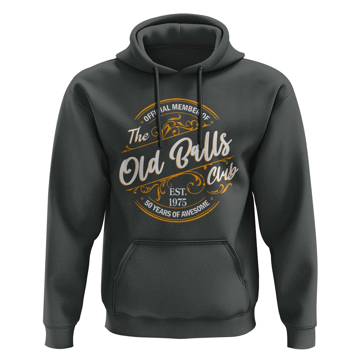 Funny 50th Birthday Hoodie Official Member Of The Old Ball Clubs Gen X - Wonder Print Shop