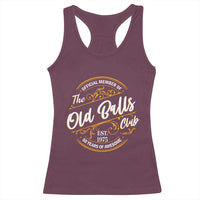 Funny 50th Birthday Racerback Tank Top Official Member Of The Old Ball Clubs Gen X - Wonder Print Shop