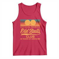 Funny 50th Birthday Tank Top Official Member Of The Old Ball Clubs Retro Sunset - Wonder Print Shop