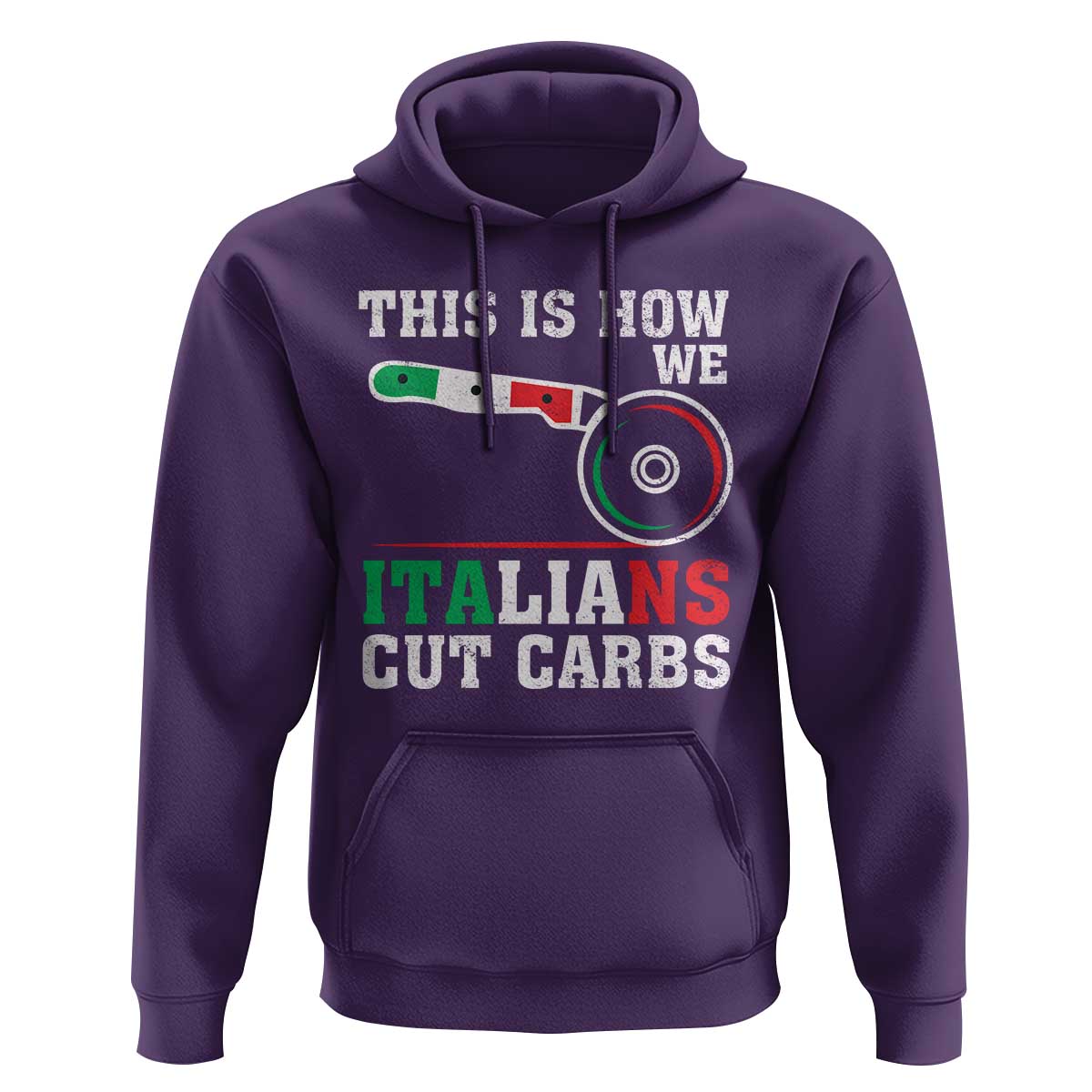 Funny This Is How We Italians Cut Carbs Hoodie Italian American Pizza Slice - Wonder Print Shop