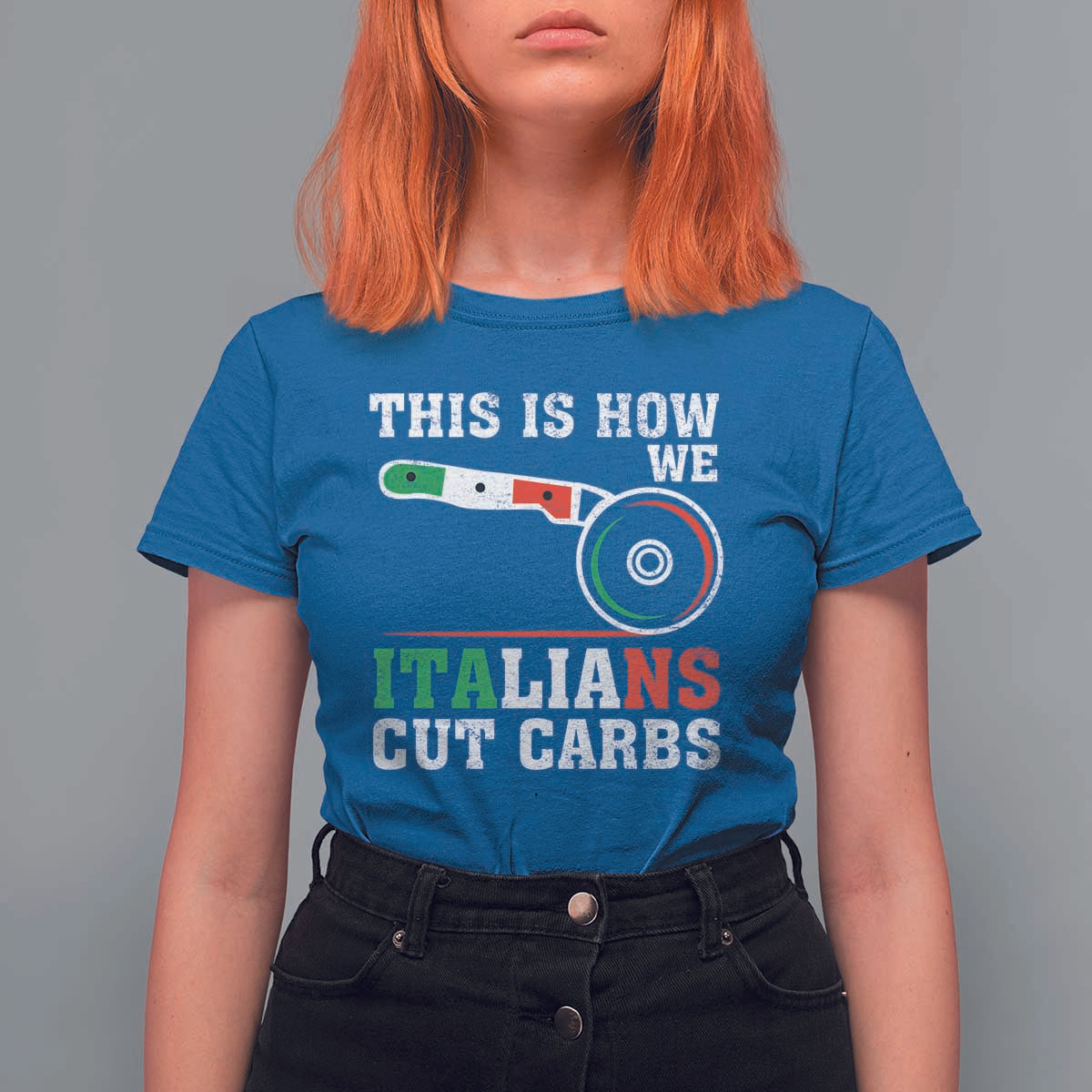 Funny This Is How We Italians Cut Carbs T Shirt For Women Italian American Pizza Slice - Wonder Print Shop