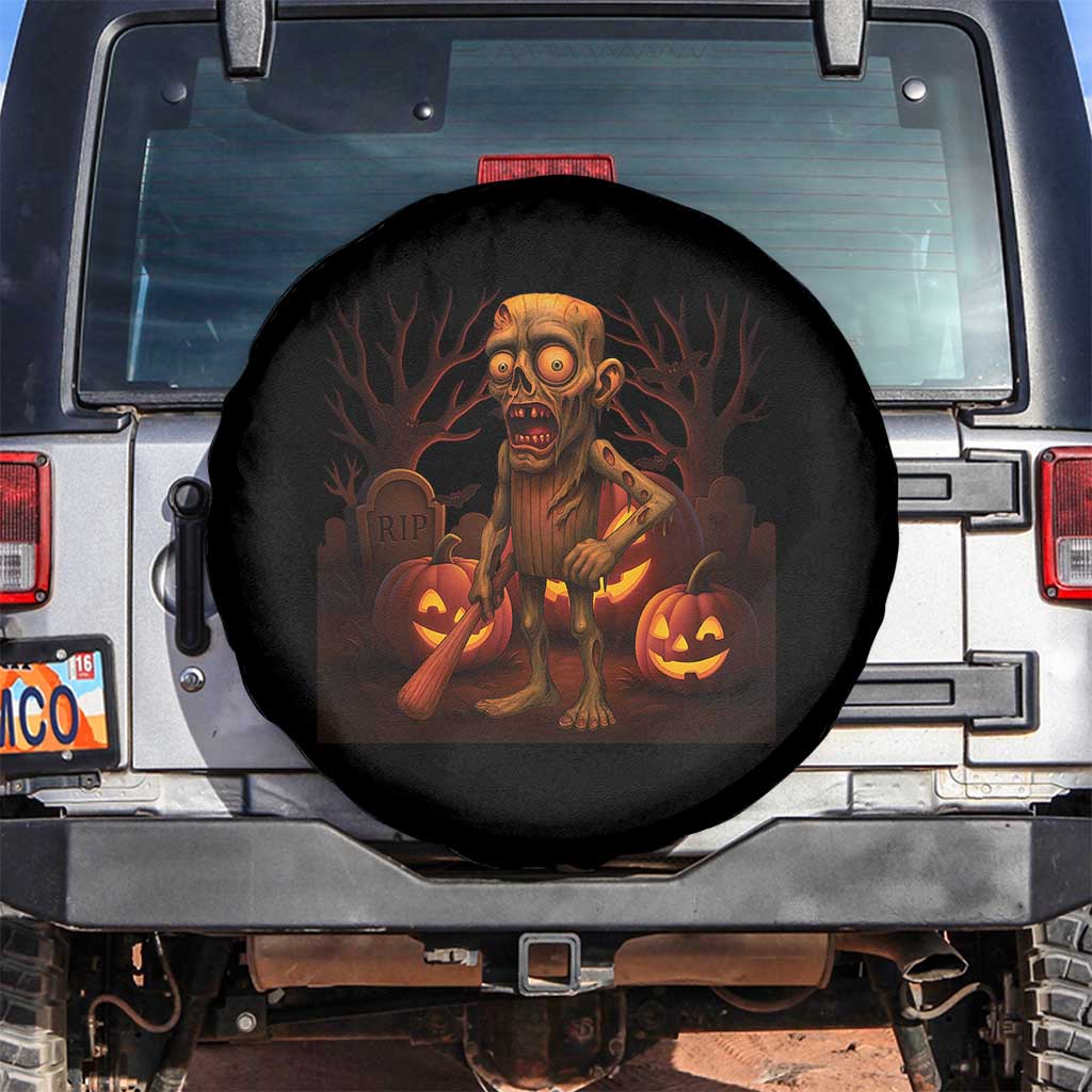 Funny Halloween Zombie Tung Tung Sahur Spare Tire Cover Italian Brainrot Meme - Wonder Print Shop
