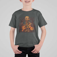 Funny Halloween Zombie Tung Tung Sahur T Shirt For Kid Italian Brainrot Meme - Wonder Print Shop