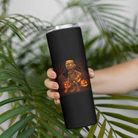 Funny Halloween Zombie Tung Tung Sahur Skinny Tumbler Italian Brainrot Meme - Wonder Print Shop