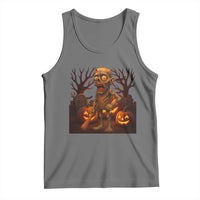 Funny Halloween Zombie Tung Tung Sahur Tank Top Italian Brainrot Meme - Wonder Print Shop