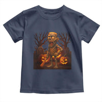 Funny Halloween Zombie Tung Tung Sahur Toddler T Shirt Italian Brainrot Meme - Wonder Print Shop