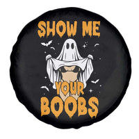 Funny Halloween Show Me Your Boobs Spare Tire Cover Halloween Adult Humor Spooky Ghost - Wonder Print Shop